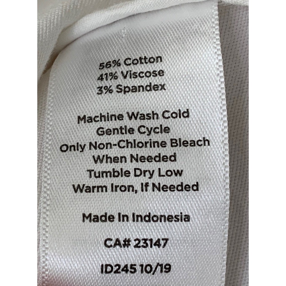 Talbots Plus Women's White Utility Safari Jacket Cotton Blend Button Front 1X - Picture 5 of 9